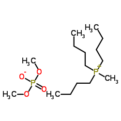 Tributyl(methyl)phosphonium dimethyl phosphate structure