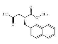 (s)-2-(2-萘甲基)-琥珀酸-1-甲酯结构式