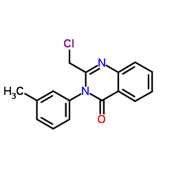 2-(Chloromethyl)-3-(3-methylphenyl)-4(3H)-quinazolinone Structure
