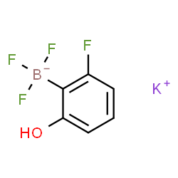 Borate(1-), trifluoro(2-fluoro-6-hydroxyphenyl)-, potassium (1: 1) Structure