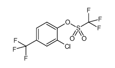 2-chloro-4-(trifluoromethyl)phenyl trifluoromethanesulfonate Structure