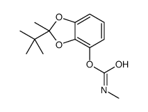 (2-tert-butyl-2-methyl-1,3-benzodioxol-4-yl) N-methylcarbamate结构式