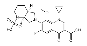 莫西沙星N-硫酸二钠盐结构式