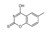 6-Methyl-2-thio-2H-1,3-benzoxazine-2,4(3H)-dione结构式