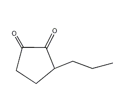 3-丙基-1,2-环戊二酮结构式