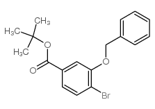 3-苄氧基-4-溴苯甲酸叔丁酯结构式