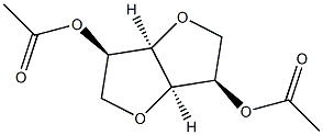 2-O,5-O-Diacetyl-1,4:3,6-dianhydro-D-mannitol结构式