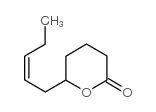 (Z)-6-(戊-2-烯-1-基)四氢-2H-吡喃-2-酮结构式