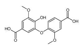 VANILLIC ACID, 5-(4-CARBOXY-2-METHOXYPHENOXY)-结构式