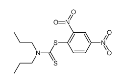 dipropyl-dithiocarbamic acid-(2,4-dinitro-phenyl ester) Structure