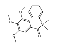 (dimethylphenylsilyl)(3,4,5-trimethoxyphenyl)methanone结构式