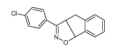 3-(4-chlorophenyl)-4,8b-dihydro-3aH-indeno[2,1-d][1,2]oxazole结构式