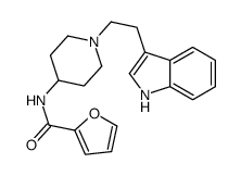 N-[1-[2-(1H-indol-3-yl)ethyl]piperidin-4-yl]furan-2-carboxamide结构式