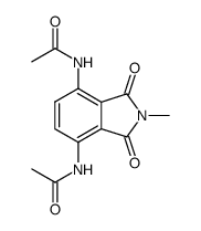 4,7-bis-acetylamino-2-methyl-isoindoline-1,3-dione Structure