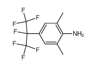 2,6-dimethyl-4-(perfluoropropan-2-yl)aniline Structure