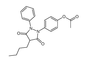1-(4-acetoxy-phenyl)-4-butyl-2-phenyl-pyrazolidine-3,5-dione Structure