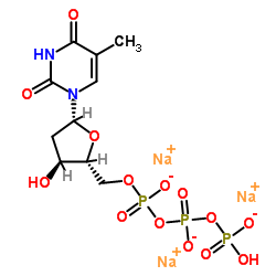 胸苷-5'-三磷酸三钠盐结构式