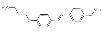 p-丁氧基苄烯-p-乙基苯胺结构式