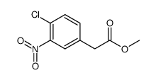 2-(4-氯-3-硝基苯基)乙酸甲酯结构式