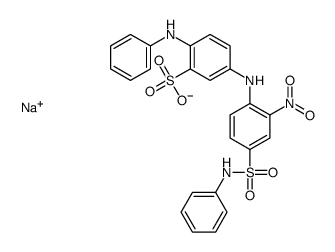 6-苯胺基-N-[2-硝基-4-(磺酰苯基)苯基]间氨基苯酸钠盐结构式