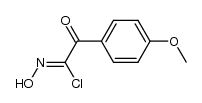 α-chloro-α-oximino-p-methoxyacetophenone结构式