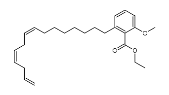 ethyl 2-methoxy-6-[8(Z),11(Z),14-pentadecatrienyl]benzoate Structure