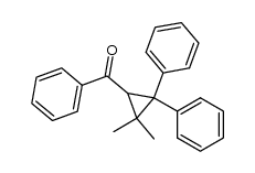 1-benzoyl-3,3-dimethyl-2,2-diphenylcyclopropane Structure