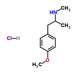 1-(4-甲氧基苯基)-N-甲基丙-2-胺盐酸盐结构式