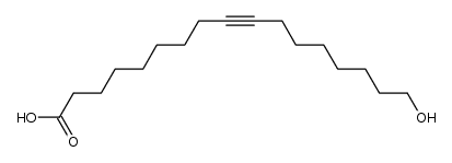 17-hydroxyheptadec-9-ynoic acid结构式