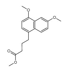 γ-(4,6-dimethoxy-2-naphthyl)butyric acid methyl ester结构式