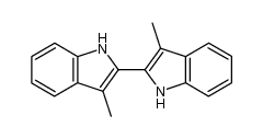 3,3'-dimethyl-1H,1'H-[2,2']biindolyl结构式