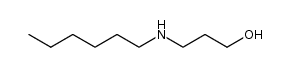3-(hexylamino)propan-1-ol结构式