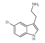 3-(2-氨基乙基)-5-溴吲哚结构式
