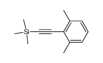 1-(trimethylsilyl)-2-(2,6-dimethylphenyl)ethyne Structure