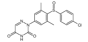 2-[4-(4-chloro-benzenesulfinyl)-3,5-dimethyl-phenyl]-2H-[1,2,4]triazine-3,5-dione结构式