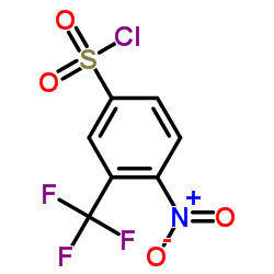 Benzenesulfonylchloride, 4-nitro-3-(trifluoromethyl)- structure