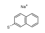 sodium salt of β-mercaptonaphthalene Structure