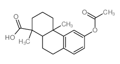 1-Phenanthrenecarboxylicacid, 6-(acetyloxy)-1,2,3,4,4a,9,10,10a-octahydro-1,4a-dimethyl-,(1S,4aS,10aR)-结构式