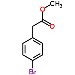 Methyl 2-(4-bromophenyl)acetate structure