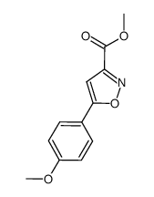 METHYL 3-(4-METHOXYPHENYL)ISOXAZOLE-5-CARBOXYLATE Structure