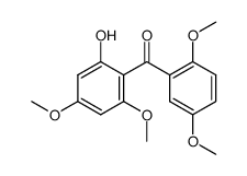 2'-Hydroxy-2,4',5,6'-tetramethoxybenzophenon结构式