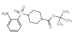 4-(2-氨基苯磺酰基)哌嗪-1-羧酸叔丁酯结构式