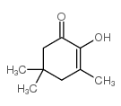 2-羟基-3,5,5-三甲基-2-环己烯-1-酮结构式
