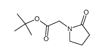 2-(oxo-pyrrolidin-1-yl)-acetic acid tert-butyl ester结构式