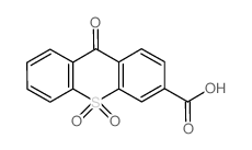 9-氧-9H-硫代呫吨-3-羧酸10,10-二氧化物结构式