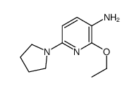 3-Pyridinamine,2-ethoxy-6-(1-pyrrolidinyl)-(9CI)结构式
