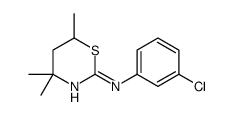 N-(3-chlorophenyl)-4,4,6-trimethyl-5,6-dihydro-1,3-thiazin-2-amine Structure