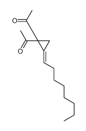 1-(1-acetyl-2-octylidenecyclopropyl)ethanone结构式