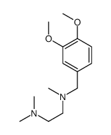 N-(3,4-Dimethoxybenzyl)-N,N',N'-trimethyl-1,2-ethanediamine结构式