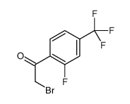 2-FLUORO-4-(TRIFLUOROMETHYL)PHENACYL BROMIDE Structure